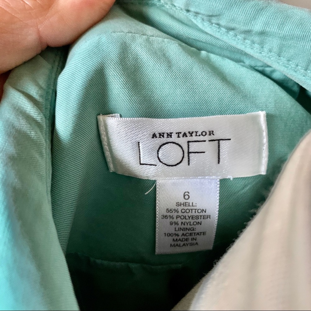 Ann Taylor Sea Foam Trench - Picture 6 of 7